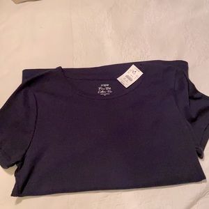 J crew Ladies Navy Basic T-Shirt Size XL